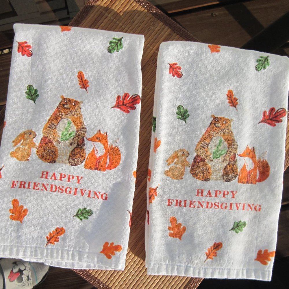 "Happy Friendsgiving" 2 Towel Set - Picture 3 of 4